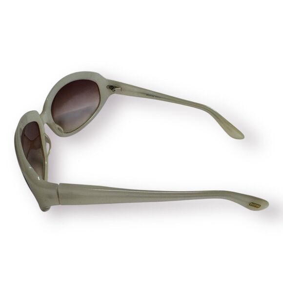 Oliver‎ Peoples Sunglasses La Donna JA 63-17-120 JAPAN White Pearl Frame Vintage - Picture 2 of 10